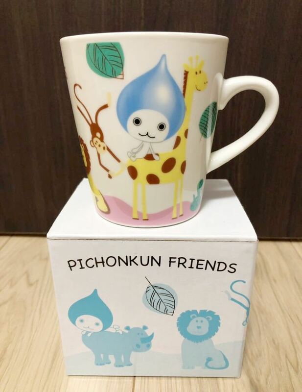 新品☆PICHONKUN FRIENDS☆マグカップ ぴちょんくん うるるとさららキャラクターDAIKIN ダイキン コップ 非売品 コーヒー ティーカップ