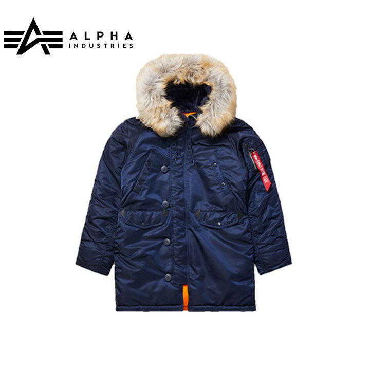 アルファインダストリー ALPHA INDUSTRIES N-3B W PARKA REPLICA BLUE XSサイズ レディース ジャケット ミリタリー alwjn44502c1rblxs