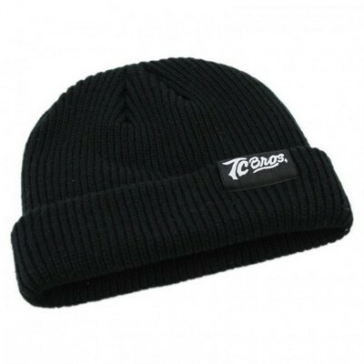 TC BROS製 ニットキャップ ブラック フリーサイズ メンズ レディース 黒 ニット帽