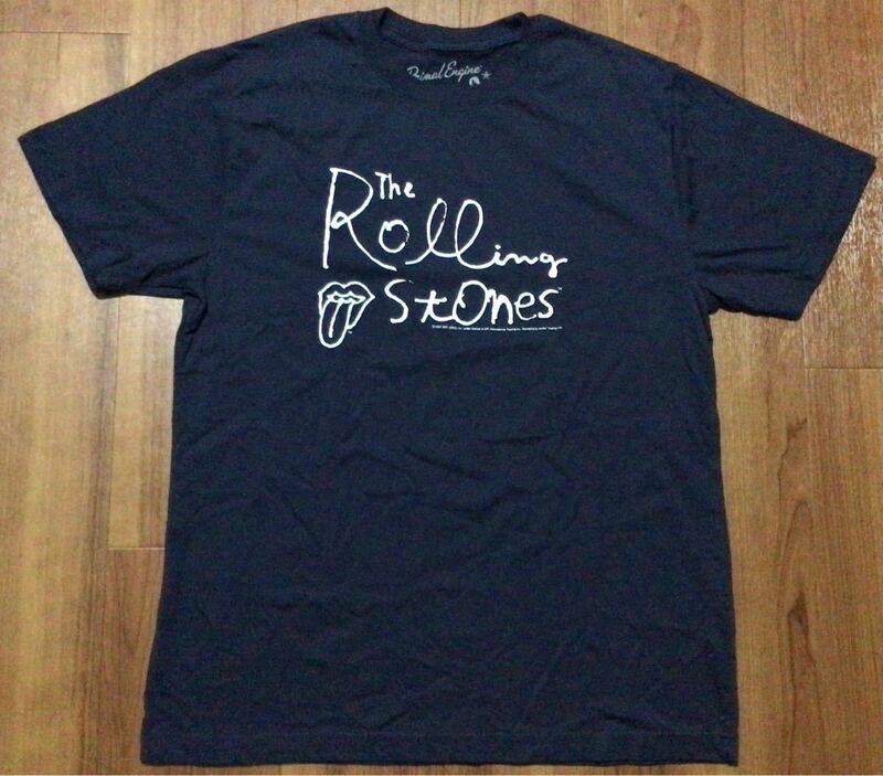 Rolling Stones ロックTシャツ Mサイズ★2007年 紺 ネイビー　ローリング・ストーンズ
