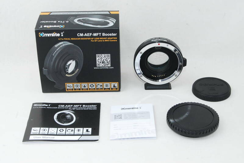 ★極美品★Commlite コムライト 0.71x AF Adapter AEF-MFT Booster 元箱付き♪