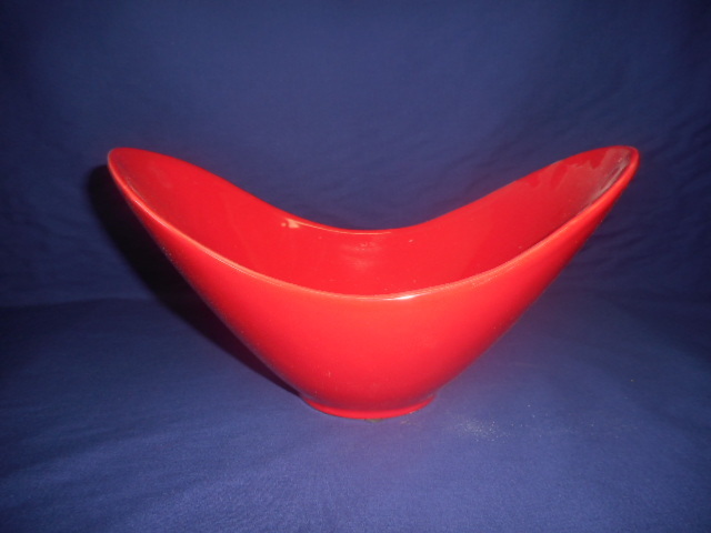 植木鉢・赤・舟形