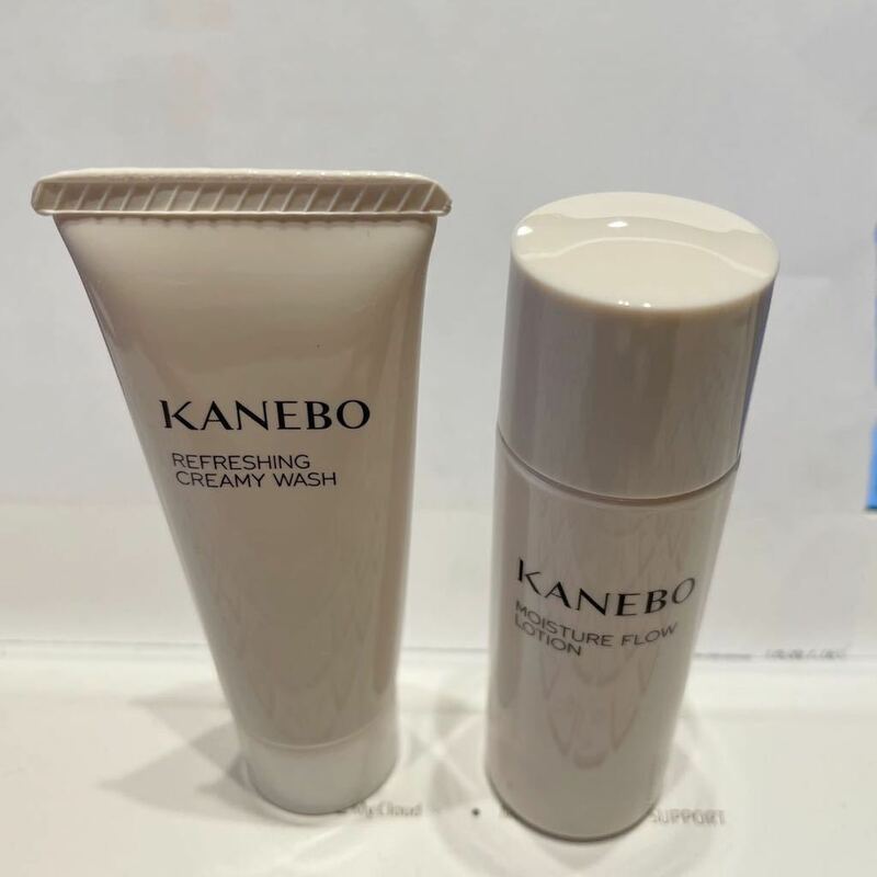 未使用 KANEBO カネボウ モイスチャー フロウ ローション 化粧水 30ml リフレッシング クリーミィ ウォッシュ 洗顔料 20ml