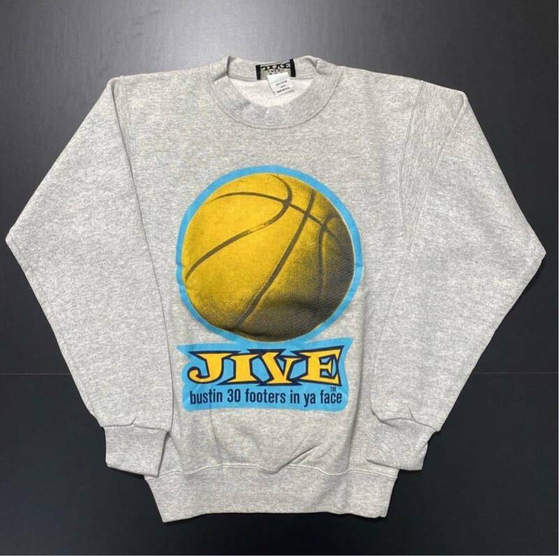 【M】90s Vintage Dead Stock FRESH JIVE Basketball Sweat Shirt 90年代 ヴィンテージ デッドストック フレッシュジャイブ スウェット