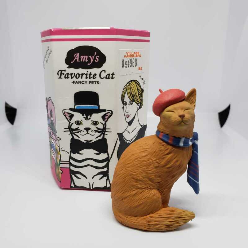 送料無料☆Amy's Favorite Cat エイミーとネコたちのおしゃれな日常。オレンジ(ココ) 猫 ねこ フィギュア 人形 置物 猫雑貨 オシャレ ★