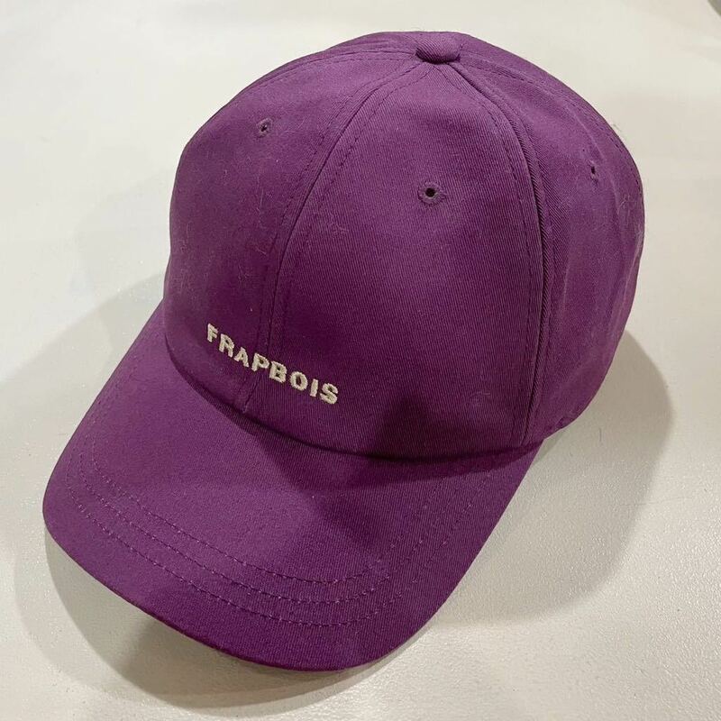 SALE! 新品! FRAPBOIS (フラボア) 刺繍 ロゴ キャップ (FREE) PURPLE | unisex ユニセックス パープル 男女兼用 帽子 FRP CAP 紫 セール