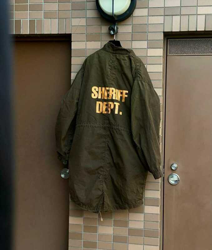 80's U.S.ARMY SHERIFF DEPT モッズコートXS