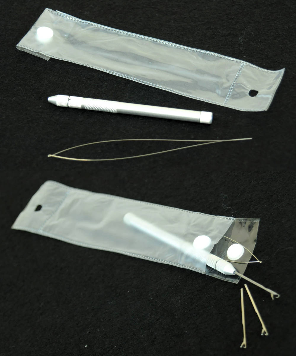 エクステ取付け用 ウィッグ/かつら作成にも!! #本格プロ仕様# アルミの植毛針 新品