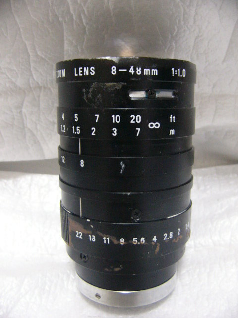★部品取り!ジャンク★大光径1:1.0 COSMICAR/PENTAX ズームレンズ 8-48mm Cマウント