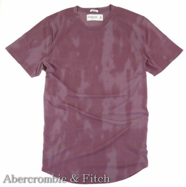 【メール便送料250円】新品本物 アバクロ Abercrombie & Fitch ソフト Tシャツ 紫 340 / M