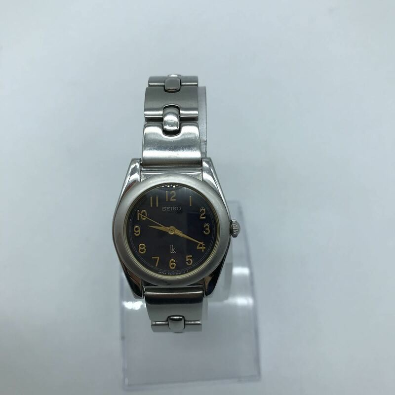 SEIKO セイコー レディース　クオーツ腕時計 LK ルキア 4N21-0980 ブラック文字盤 動作品