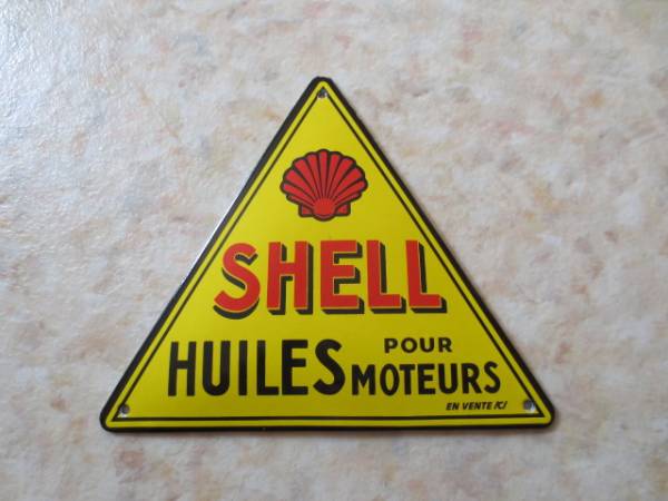 1950年代シェル石油・アンティーク看板・SHELL石油★ビバンダム