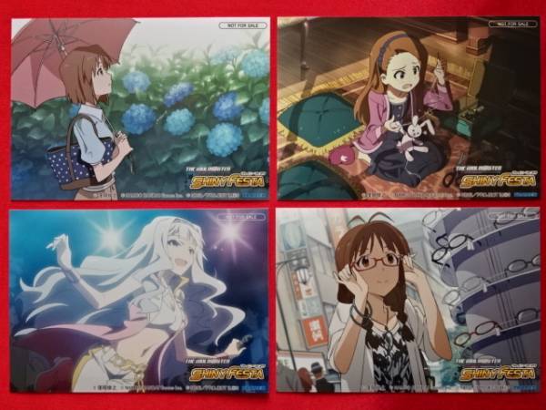 新品・非売品「THE iDOLM@STER SHINY FESTA」アイドルマスター シャイニーフェスタ ブロマイドセット 萩原雪歩 水瀬伊織 四条貴音 秋月律子
