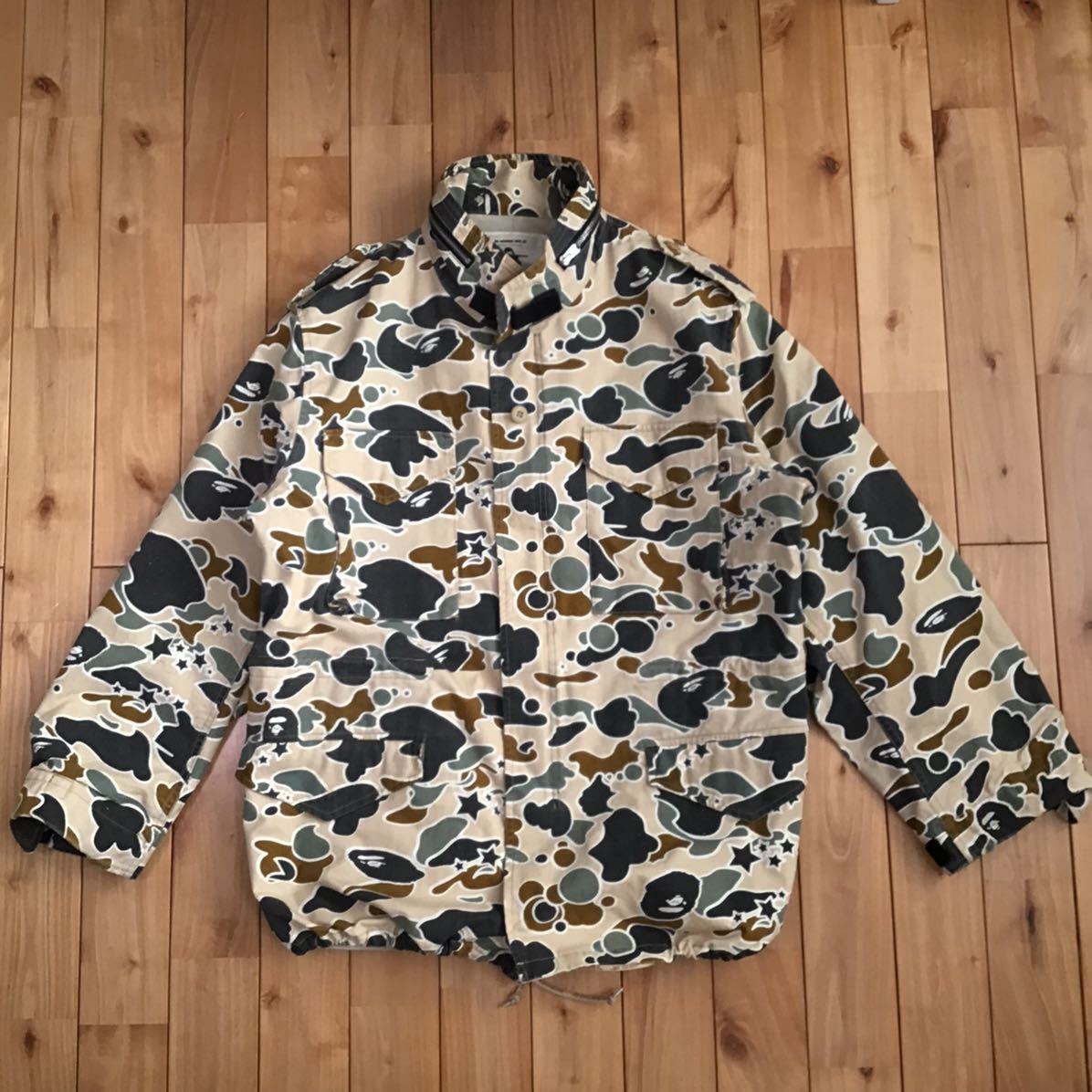 ★XL★ sta camo M65 ミリタリー ジャケット a bathing ape BAPE jacket エイプ ベイプ アベイシングエイプ psyche 迷彩 NIGO vintage d23