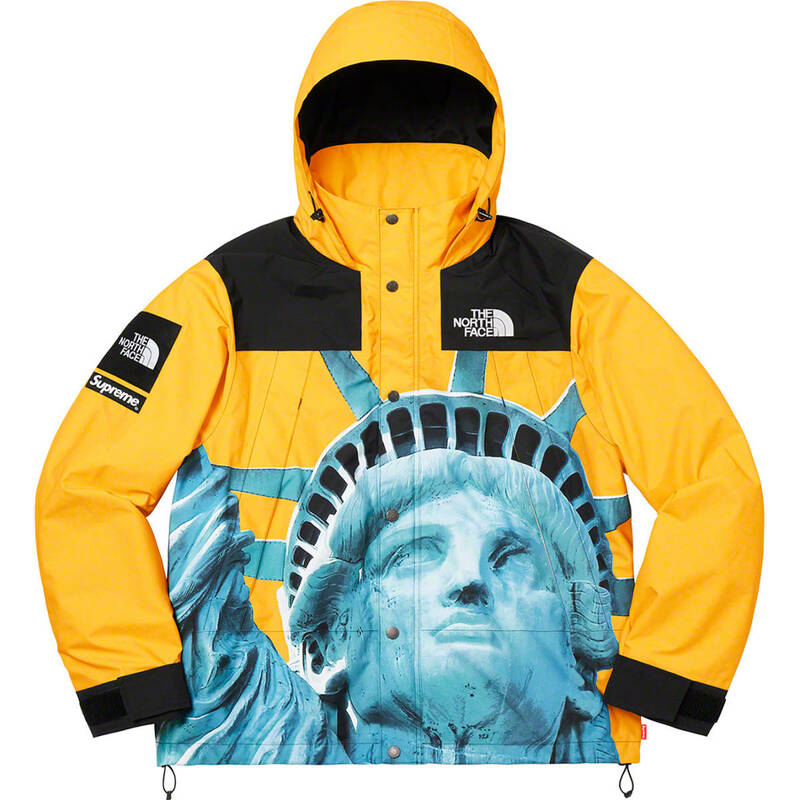 新品未使用 19aw Supreme The North Face Statue of Liberty Mountain Jacket XL イエロー TNF マウンテンパーカー