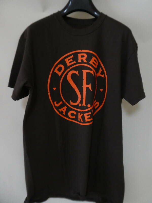 Derby Of San Francisco ダービーオブサンフランシスコ M 半袖 Tシャツ SFロゴ Token Brown（20）a