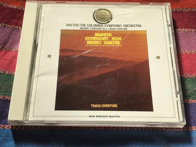 【CD・日本盤】ブラームス/交響曲第4番　悲劇的序曲　ワルター指揮コロンビア交響楽団