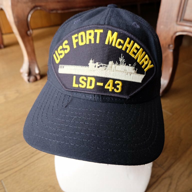USS Fort McHenry　フォート・マクヘンリー　LSD-43　ドック型揚陸艦　米国製　アポロキャップ　Eagle Crest