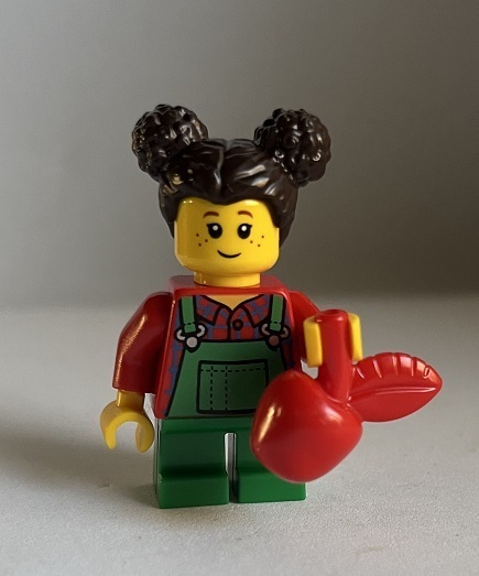 即決 新品 未使用　レゴ LEGO ミニフィグ ミニフィギュア シティ　りんご娘　ツインテール　女の子　子ども