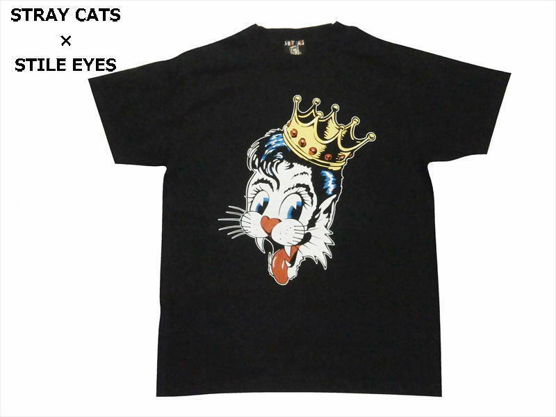 STRAY CATS ストレイキャッツ × スタイルアイズ 東洋 SE78299 半袖Ｔシャツ ROCK Ｔシャツ LIMITED EDITION ブラック M新品