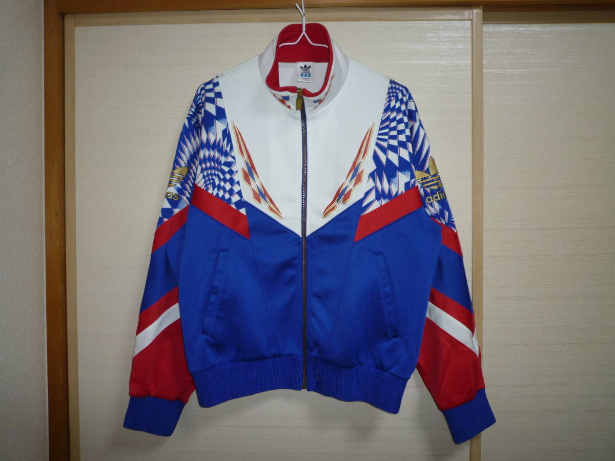 アディダス ジャージジャケットトリコロール柄 Lサイズ