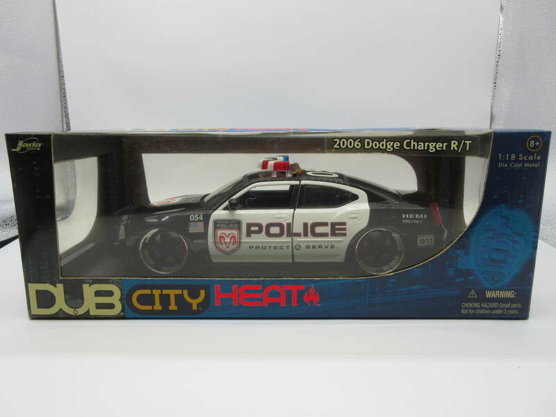 1/18　Jada TOYS　DUB CITY　ダッジ チャージャー R/T 2006　パトカー ポリス　ミニカー