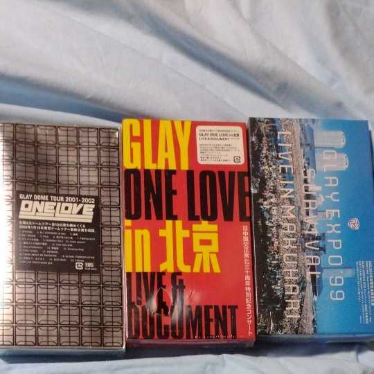 VHS　GLAY　グレイ　ONE LOVE　東京ドーム　in北京　99年　幕張　20万本限定生産　ビデオテープ　未開封品　ライブビデオ