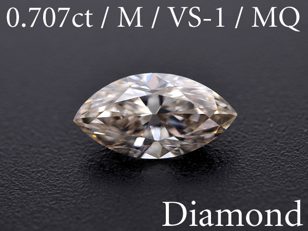 【BSJD】ダイヤモンドルース 0.707ct FB/VS-1/マーキーズ/中央宝石研究所 本物