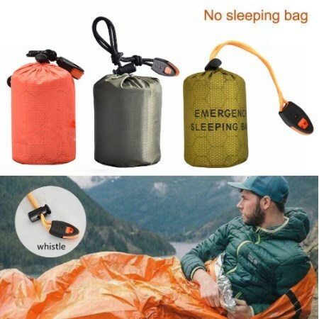 緊急寝袋,キャンプ,ハイキング,サバイバル機器用のポータブル防水サーマル緊急サバイバルバッグ