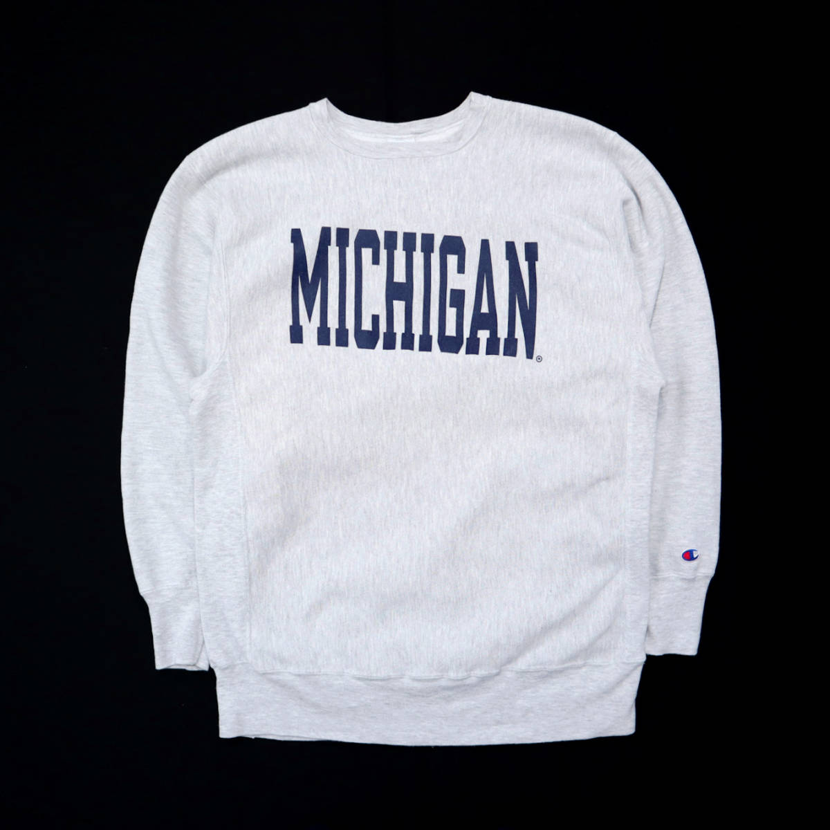 ☆送料無料 90s ビンテージ CHAMPION チャンピオン USA製 リバースウィーブ MICHIGAN ミシガン スウェット カレッジ メンズ XL 古着 90年代