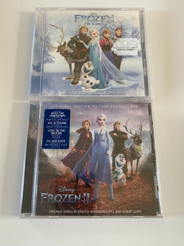新品未開封　2枚セット　アナと雪の女王　ディズニー　オリジナル・サウンドトラック FROZEN1&2 輸入盤CDアルバム　映画　即決　送料無料