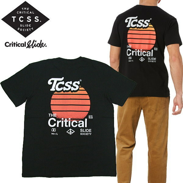 ★セール 新品 TCSS Critical Slide 本物正規品 ロンハーマン取り扱い クリティカル スライド レトロデザイン カセット Tシャツ 黒 M表記