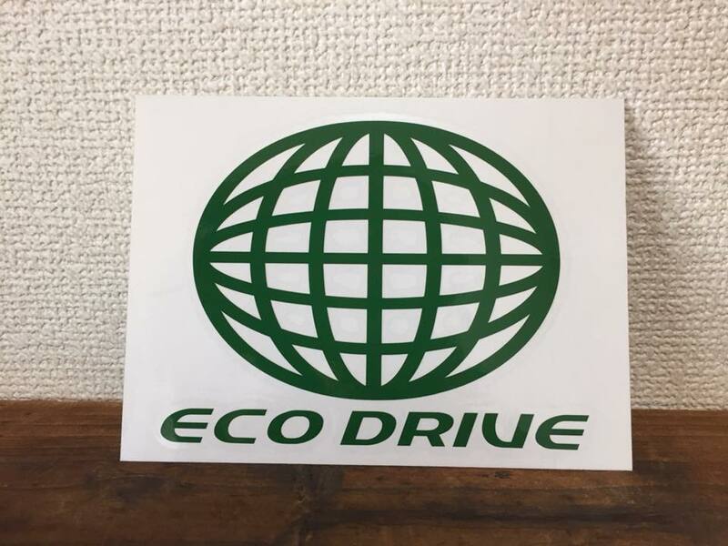 ★在庫整理Sale★ ■ ECO DRIVE ステッカー ■ エコ ドライブ　 地球 地球儀 車 ☆ シールデコ