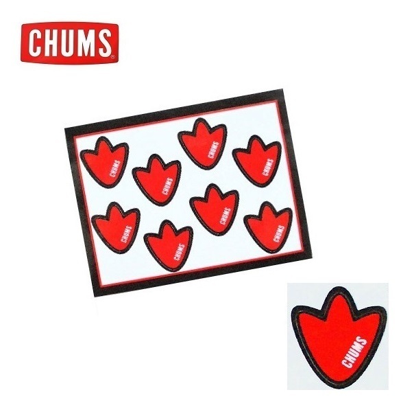 CHUMS Sticker mini Booby Foot 新品 CH62-1475 チャムス ステッカー 防水素材