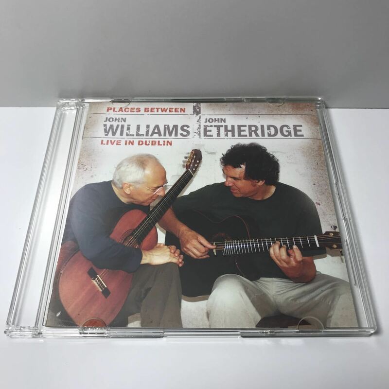 レアCD JOHN WILLIAMS JOHN ETHERIDGE - PLACES BETWEEN - LIVE IN DUBLIN ジョン・ウィリアムズ ジョン・エスリッジ ライブ 国内盤_(J1)