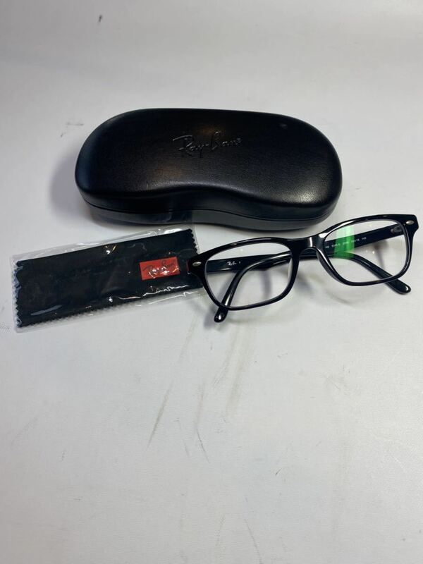 レイバン メガネフレーム ブラック　RB 5345-D 2000 53□18 145 RayBan Ray-Ban 眼鏡　フレーム　ケース付き、メガネ拭き付き　（RB4）