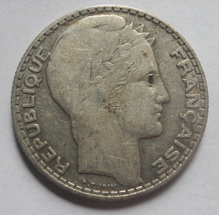 フランス 10フラン 銀貨 1932年 アンティーク Liberte ヨーロッパ