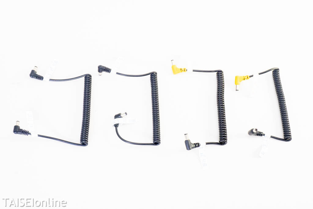 DC ケーブル4本セット CABLE4SET-Dcmulti No.7 カールコード 2.5φ→2.1φ×２本 2.1φ→2.1φ×2本 未使用品 中古品 21112417