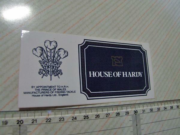 House of Hardy/ハーディ！豪華/ステッカー/シール　☆　※ ヤフーショッピングストア/レア物商会・健美堂でも大量出品中！