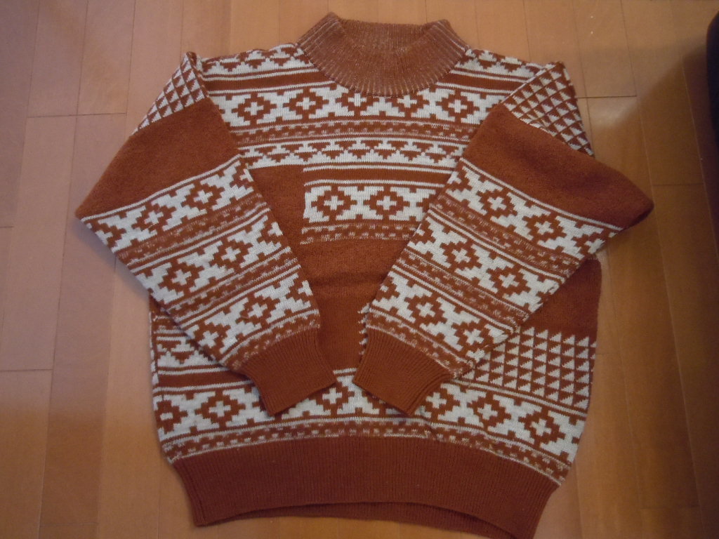 ☆希少激レア美品☆ 90s　HIROKO　HOMME　 HIRROKO　KOSHINO　ブラウンセーター　ヴィンテージ　M　