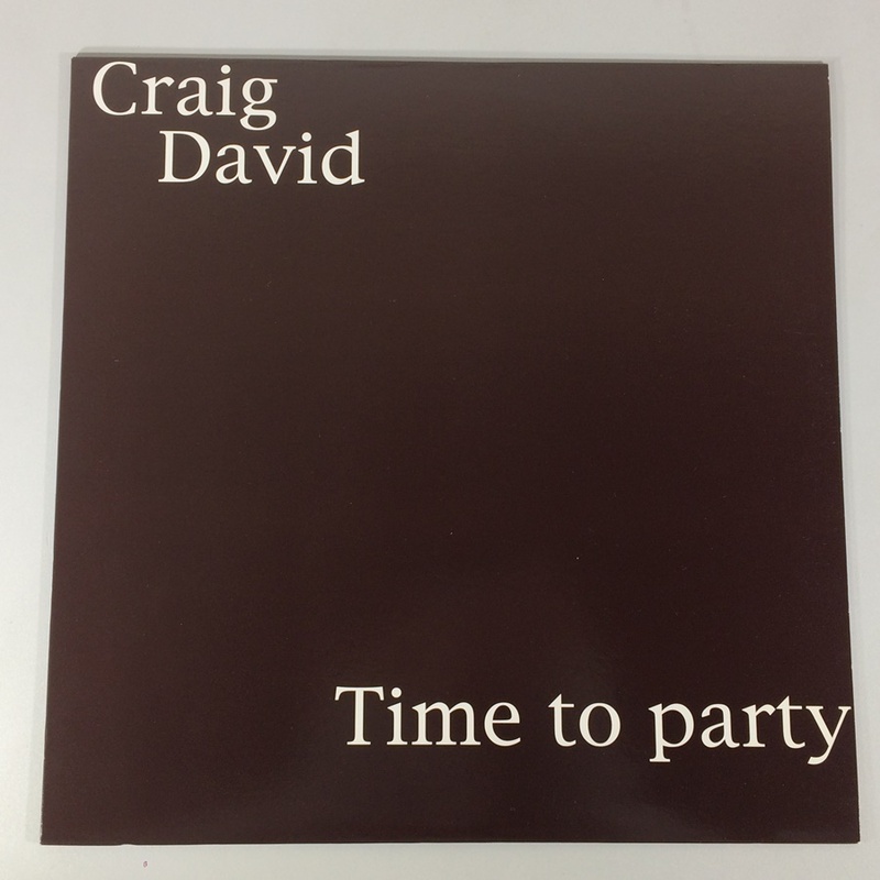 洗浄済 12inch Craig David Time to party