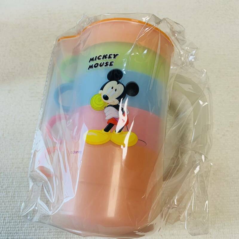 【Disney】ディズニー みんなのキャラクター カラフルカップセット 未使用 ミッキー ミニー