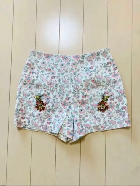 花柄 ショートパンツ rich リッチ S ショーパン 花柄 ボタニカル レディース パンツ