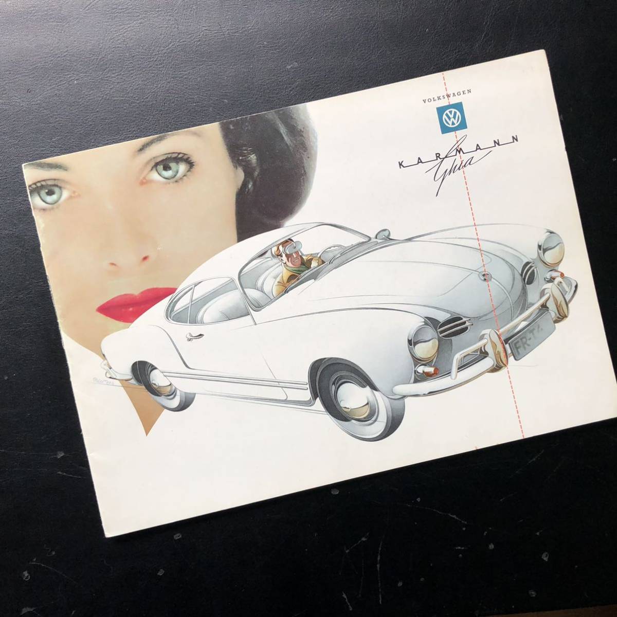 空冷　VW カルマンギア　角テール　58-59 USモデル　カタログ　英語版　当時モノ　ユーズドコンディション