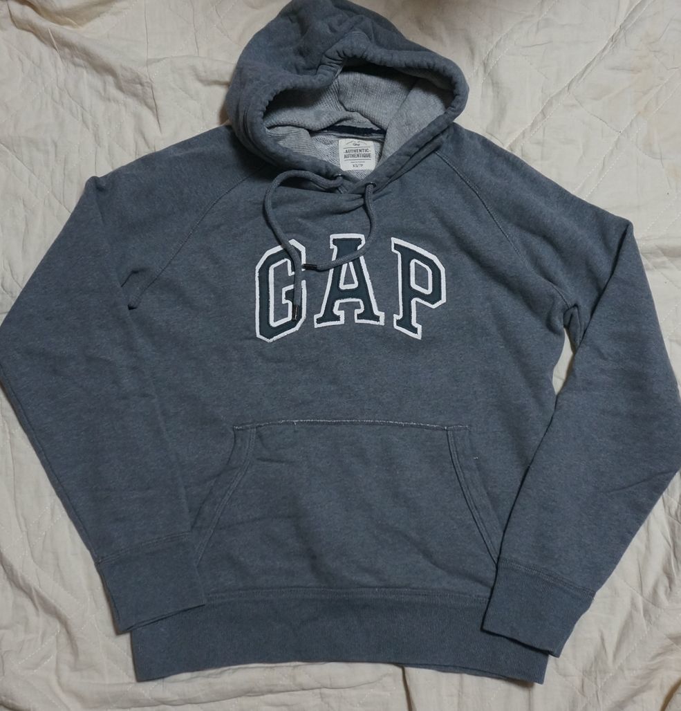 GAP　ロゴパーカー　XS　グレー　ギャップ
