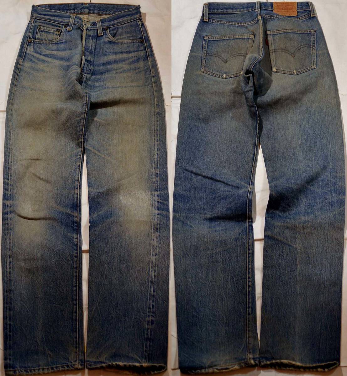 t999/LEVIS501赤耳 ヴィンテージ ロングレングス 色落ちスペシャル 激ヒゲ！