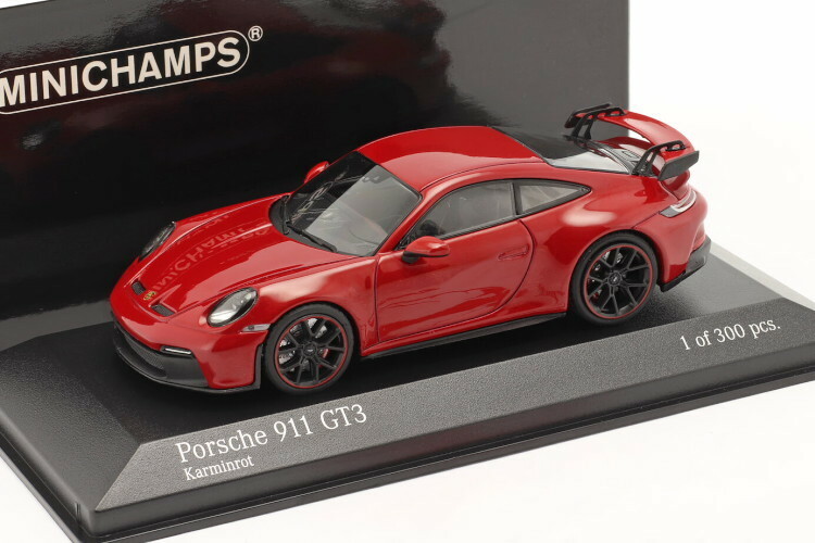 ミニチャンプス 1/43 ポルシェ 911 (992) GT3 2020 カーマインレッド 300台限定 Minichamps 1:43 Porsche carmine red 410069202