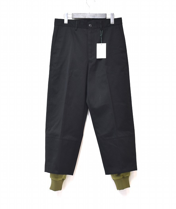 MISTERGENTLEMAN (ミスタージェントルマン) RIB LAYERED CHINO PANTSリブレイヤードチノパンツトラウザー スラックス ジョガー トラック