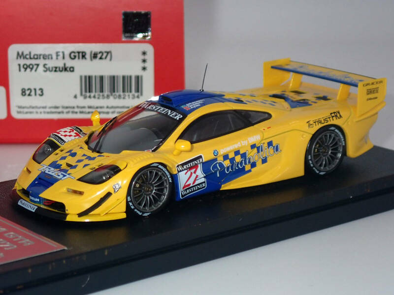 HPI racing MIRAGE 1/43 マクラーレン Mclaren F1 GTR #27 1997 Suzuka 8213