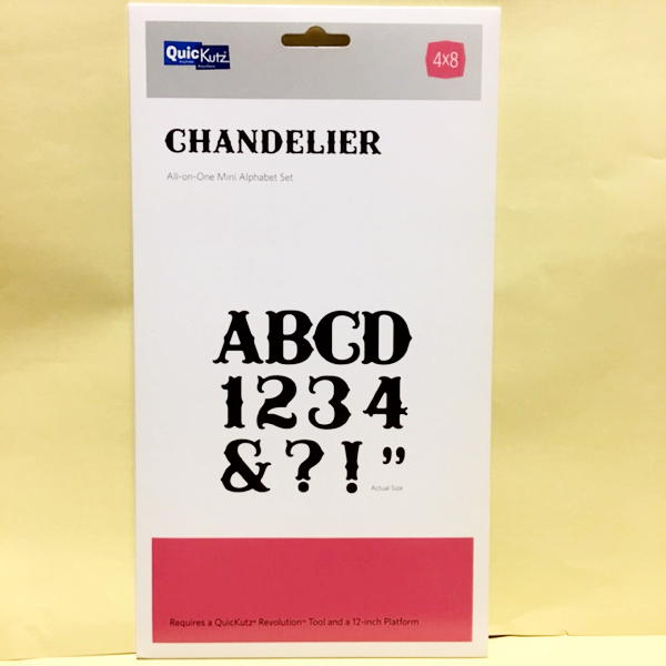 ☆クイックカッツ☆CHANDELIER☆アルファベット・数字・記号